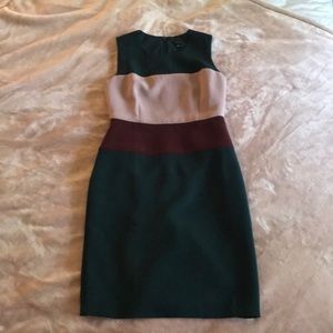 Ann Taylor color block shift dress